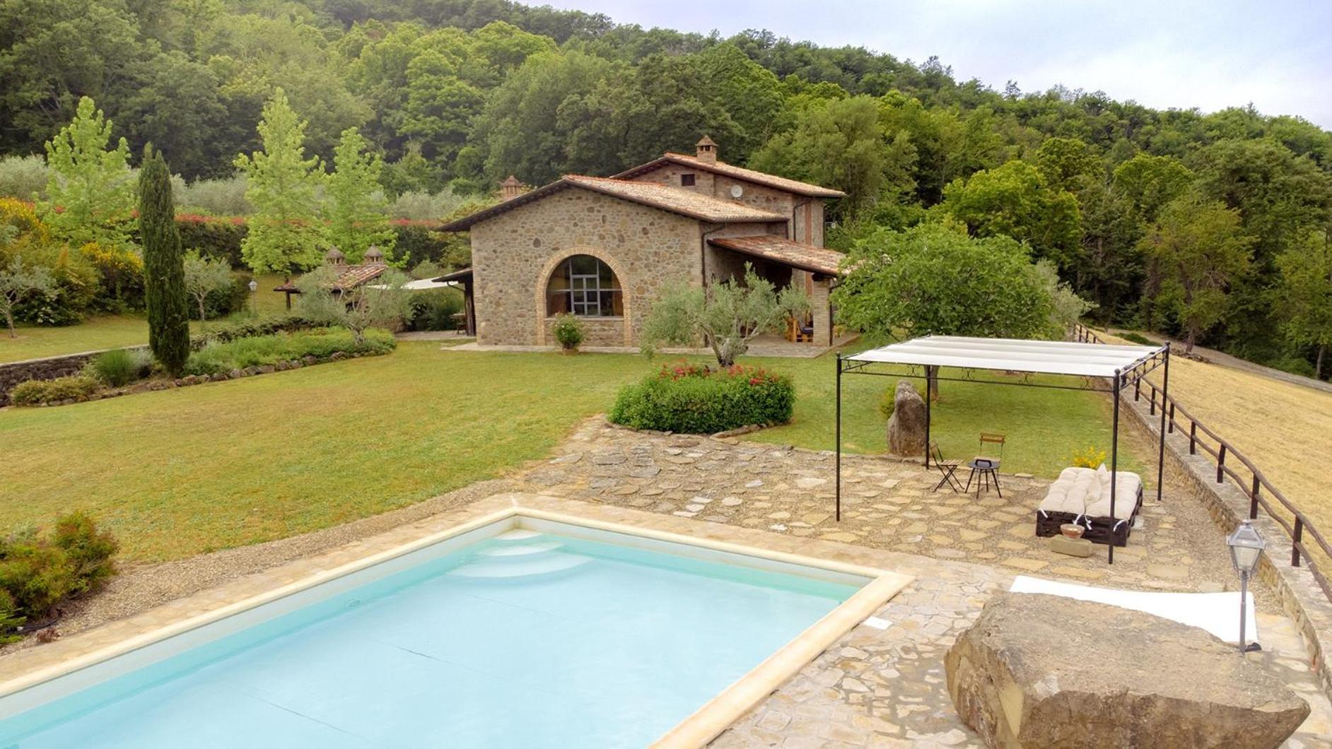 Villa Elisa - Private Pool & Airco Near Reschio Castle Lugnano Dış mekan fotoğraf