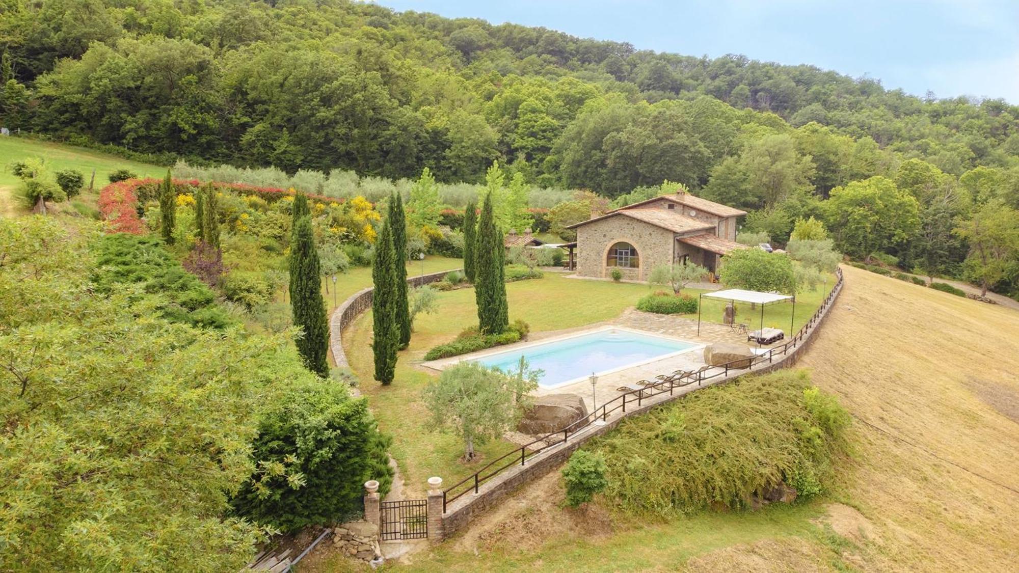 Villa Elisa - Private Pool & Airco Near Reschio Castle Lugnano Dış mekan fotoğraf